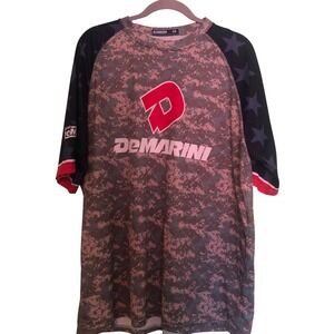 DeMarini‎ 2XL Baseball T Shirt Camo Military USA Flag Stars & Stripes